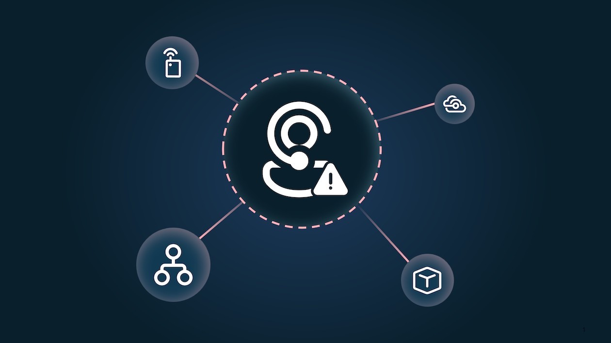 A graphic with security icons