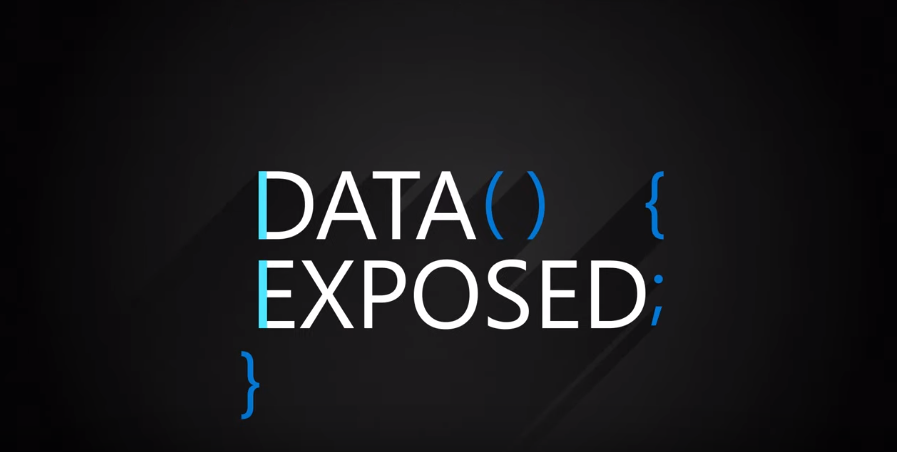 黒い背景で公開された data() として記述されたコード