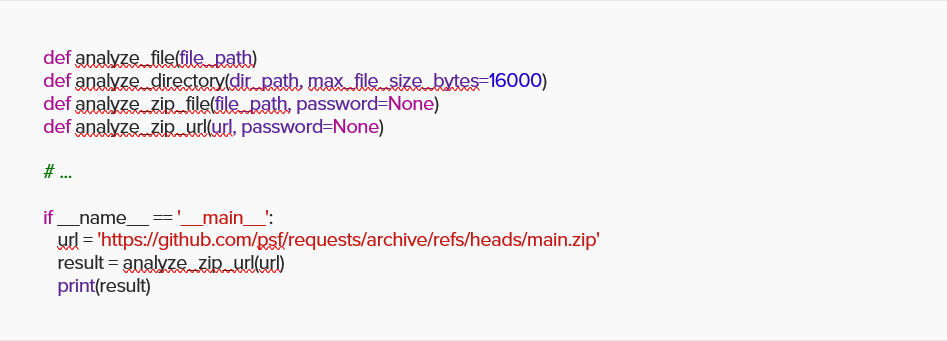 Analyze file