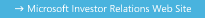 Microsoft Investor Relations Web Site